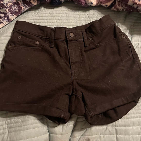 Levi’s Mid Length Black Label Black Jean Shorts‎ Size 29 Beach Vacation Casual - Picture 1 of 7